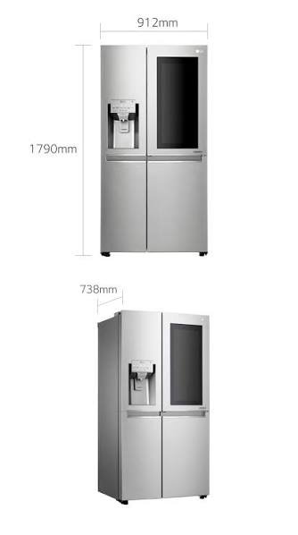 LG DIOS 824L refrigerator