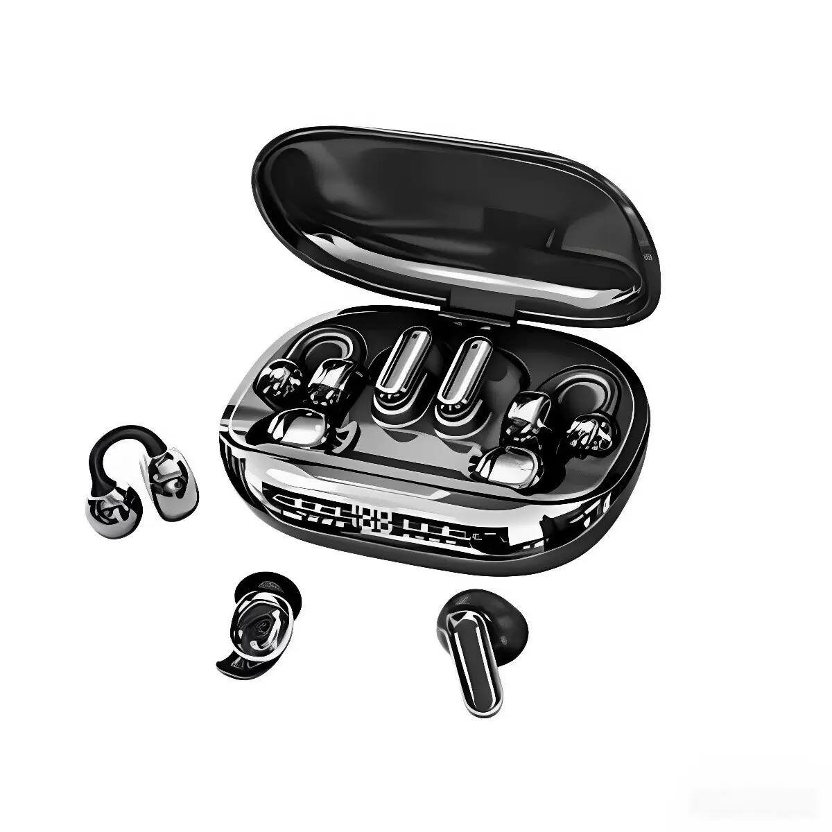 GT699 Wireless Ear Clip Earbuds 6 Earbuds Set, Long Battery Life Sleep Gaming 