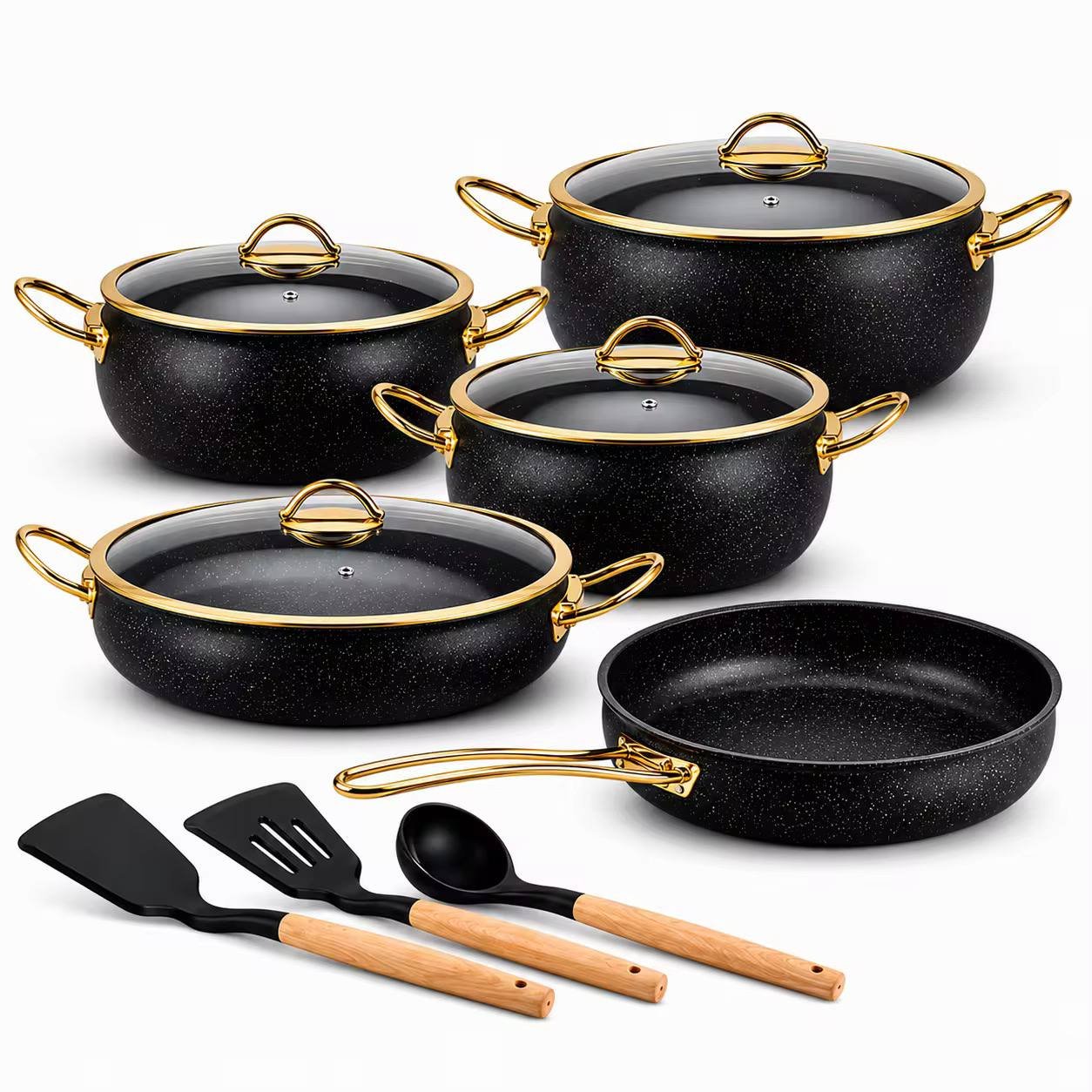 12-Piece Cookware Sets Classic Turkish Style