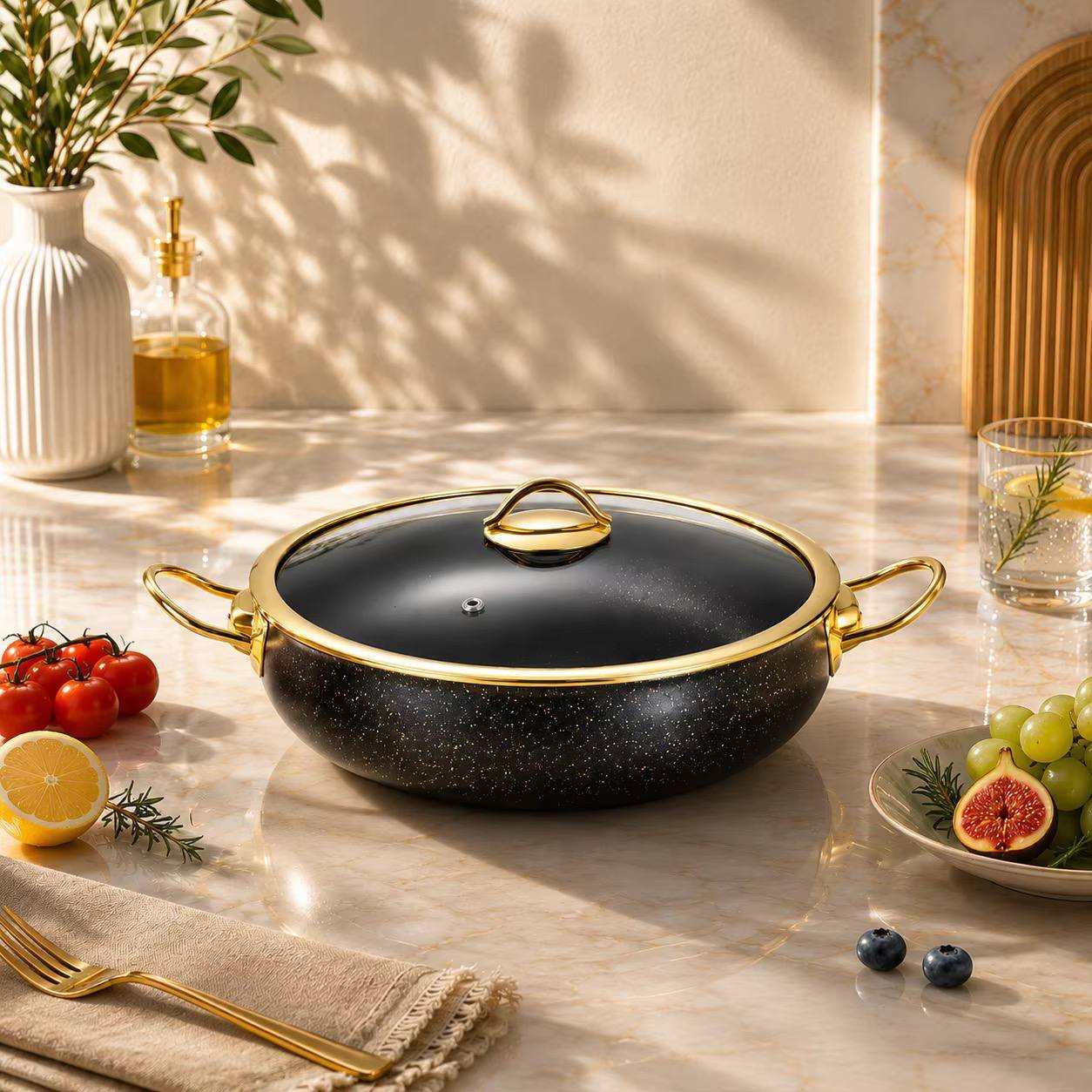 12-Piece Cookware Sets Classic Turkish Style