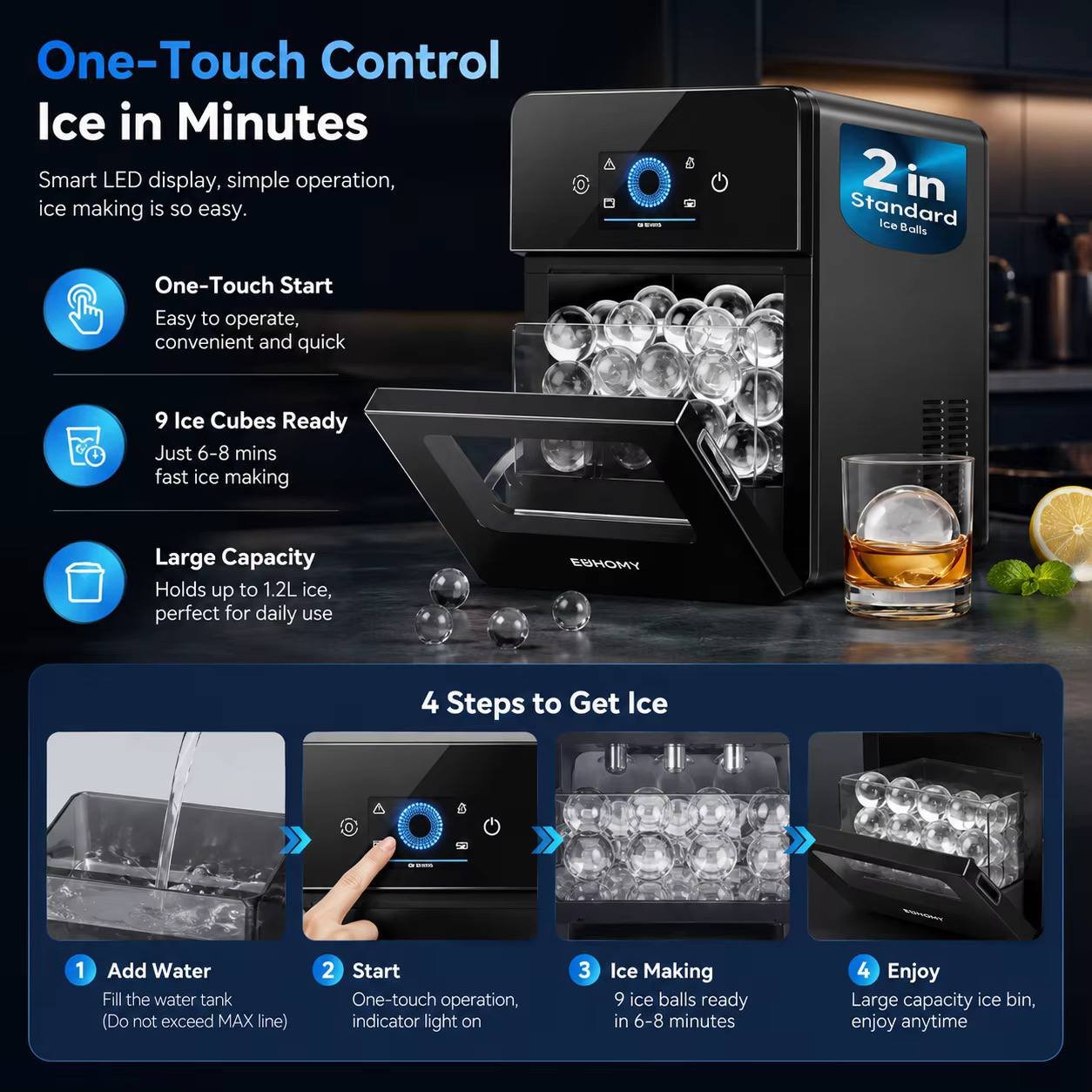 Ice Ball Machine Auto Filling