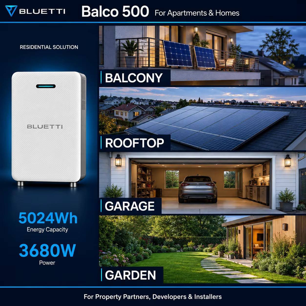 High Capacity Balcony Solar Battery