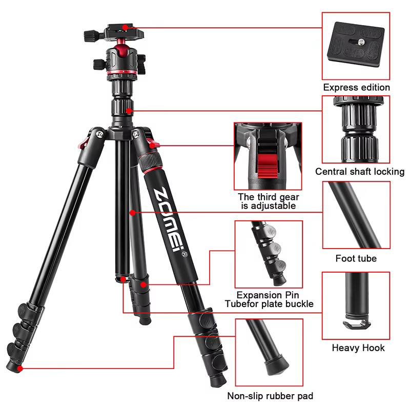  Tripod - With Ball Head for DSLR/Mirrorless Cameras & Video Shooting