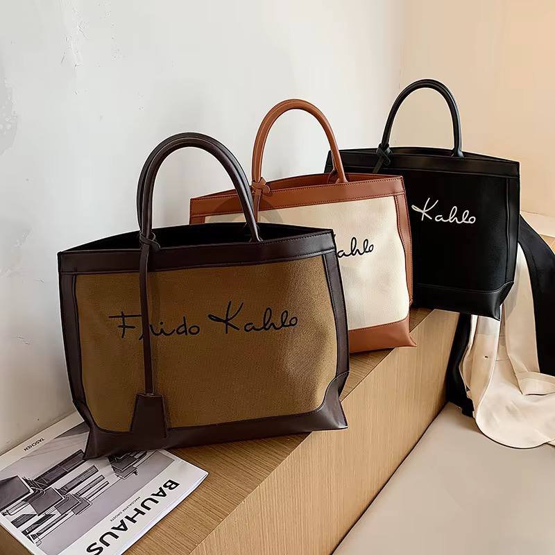 Vintage Korean Style Tote Handbag