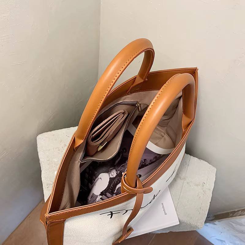 Vintage Korean Style Tote Handbag