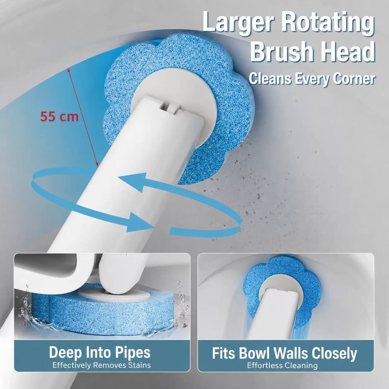 Toilet Brush with Sponge