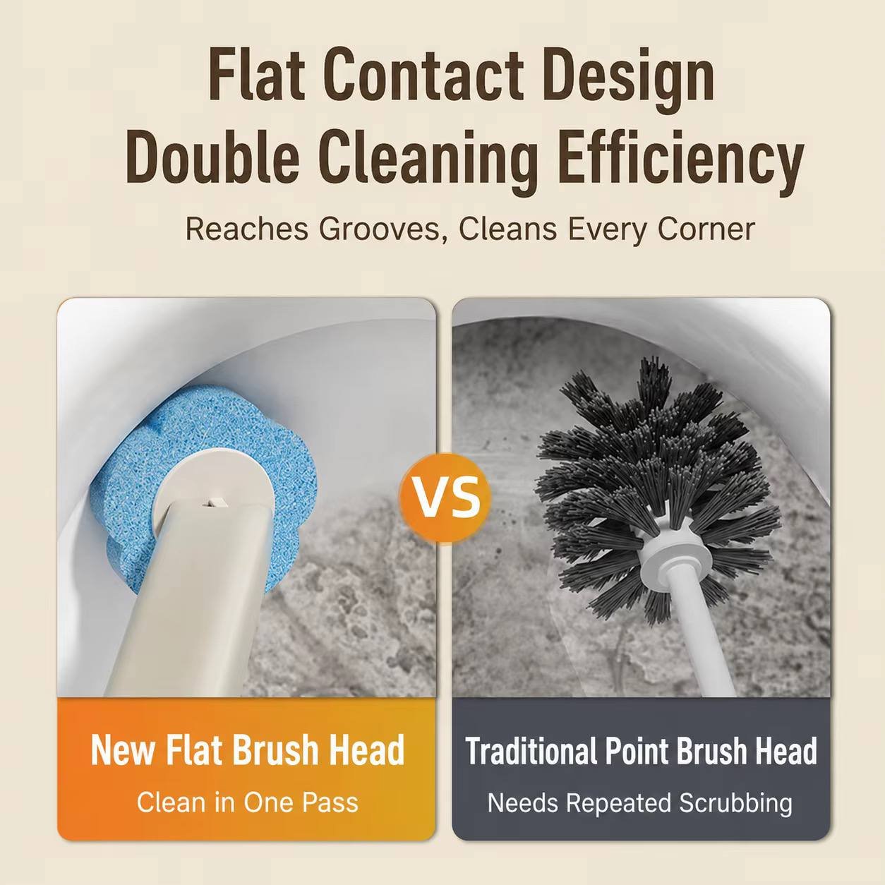 Toilet Brush with Sponge