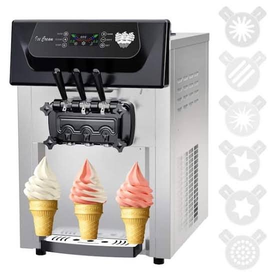 VEVOR Commercial Ice Cream Machine 21 QT/H Yield Soft Serve Ice Cream Maker 